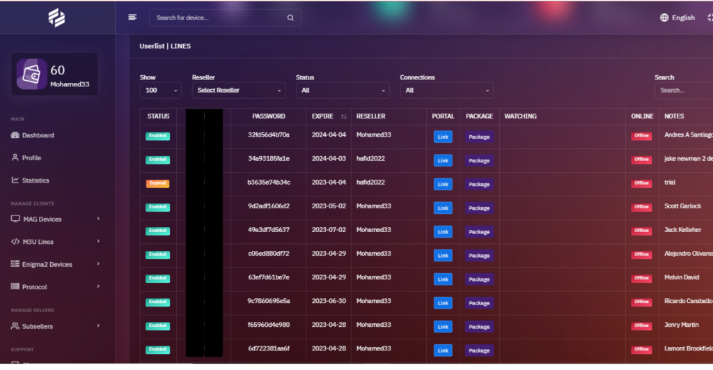 Reseller Package,IPTV,FLEXOTT